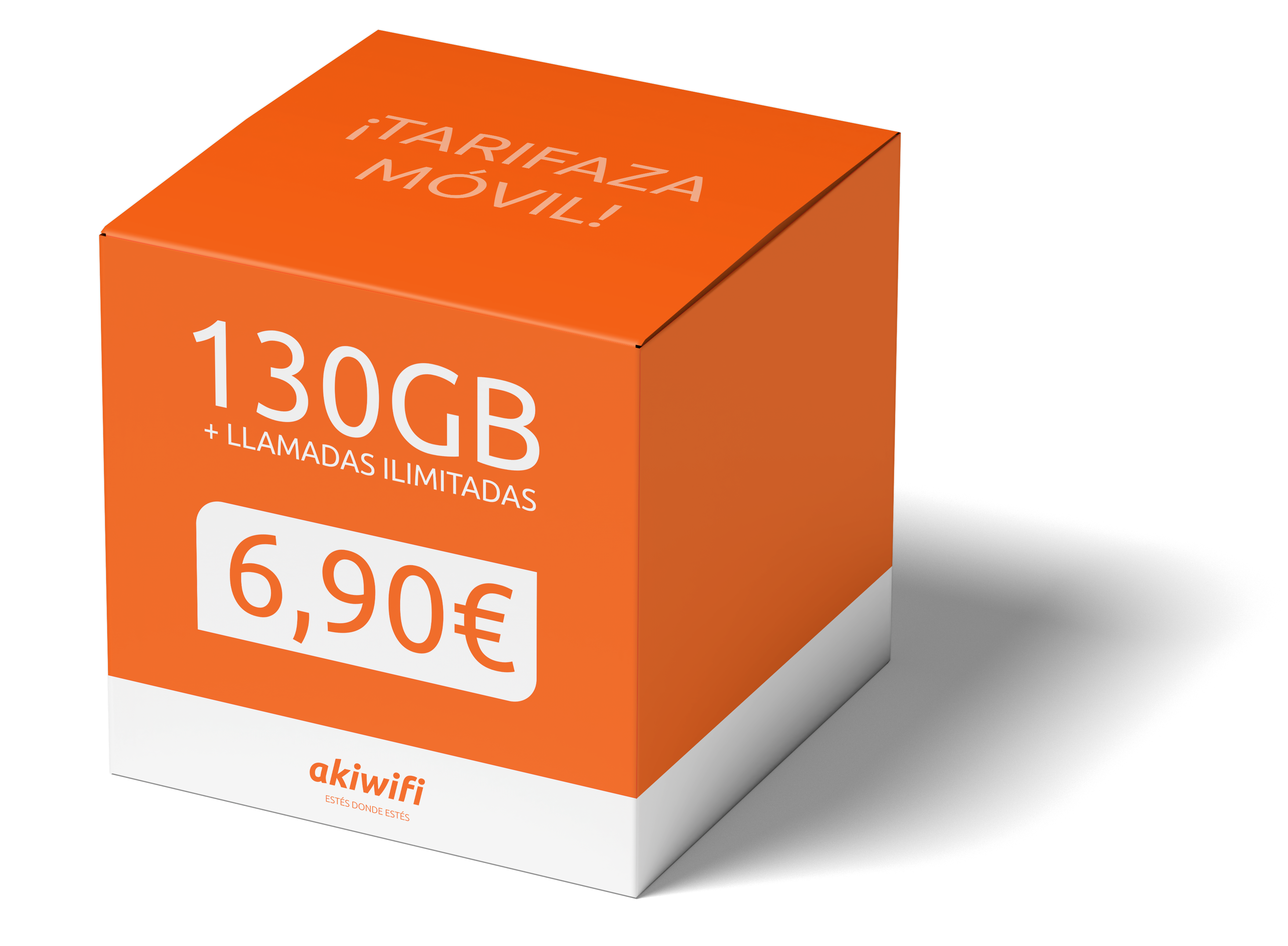 130GB-6,90 tarifa móvil akiwifi 130GB de datos con llamadas ilimitadas